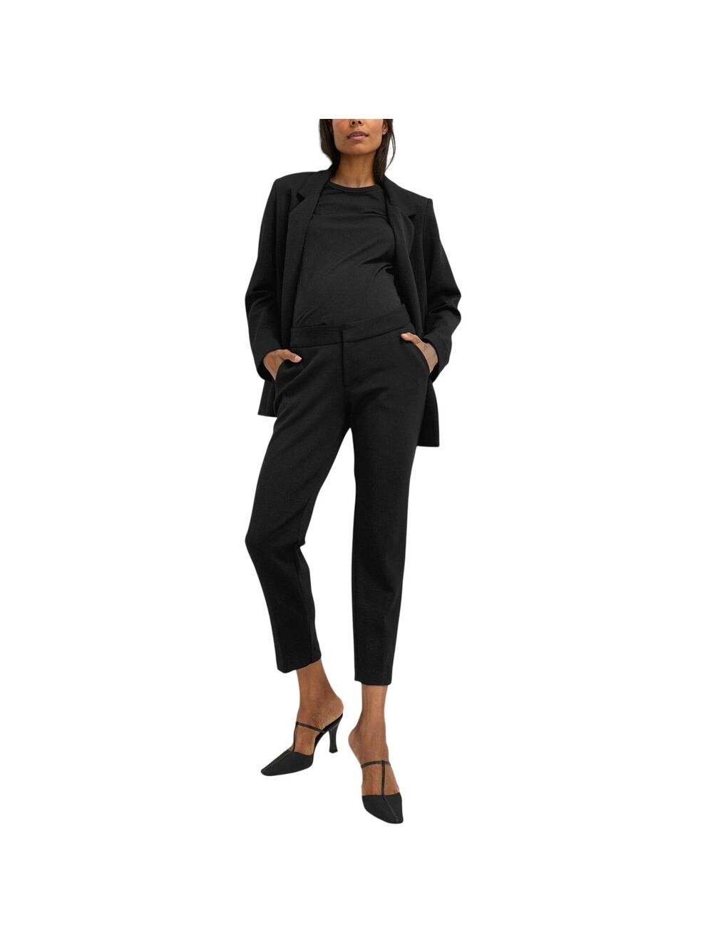 Hatch Tailored Black Stretch Suit Trousers Size 1